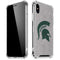 Michigan State University Grey Spartans Logo iPhone XS Max Clear Case